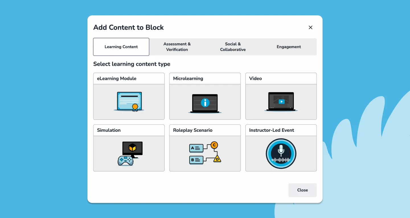 ClearXP content selection dialog