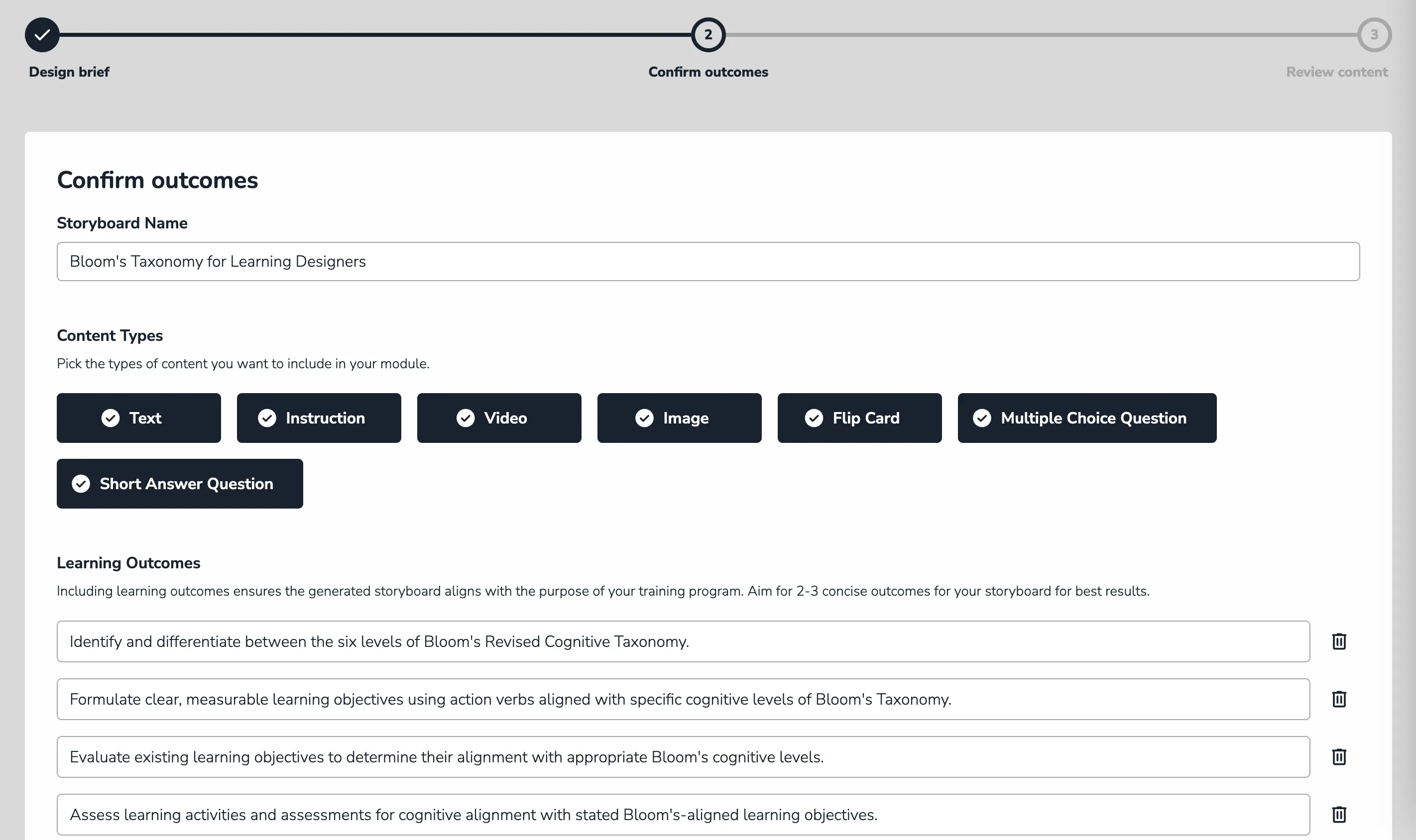 ClearXP create storyboard prompt
